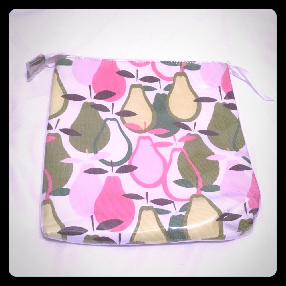 Pear patterned cosmetic/travel bag